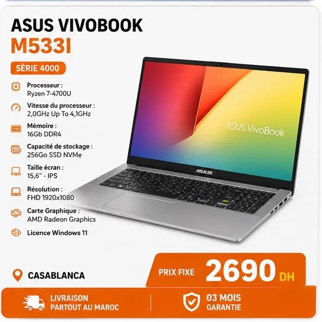 ASUS Vivobook M533I Ryzen 7