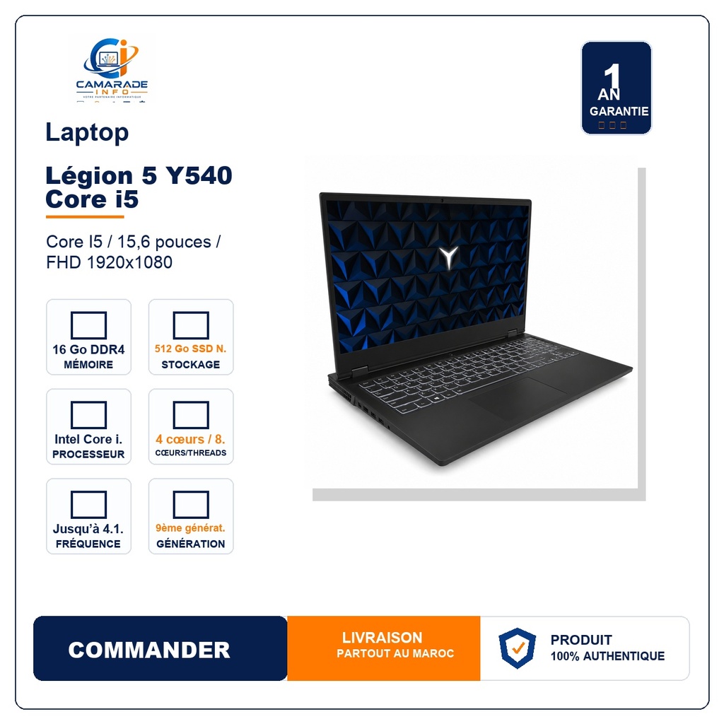 LENOVO Légion 5 Y540 Core i5