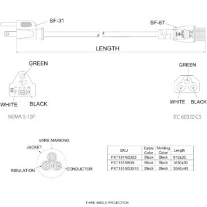 Cable Alimentation PC Portable