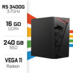 PC Gamer POWERED BY MSI Ryzen 5 3400G/240GB SSD/16GB/Radeon Vega11 – Image 2