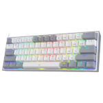 Redragon K617 Fizz 60% RGB Red Switches (White/Gray) – Image 2