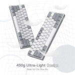 Redragon K617 Fizz 60% RGB Red Switches (White/Gray) – Image 3
