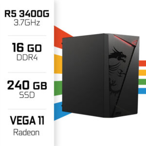 PC Gamer UltraPC Ryzen 5 3400G/240GB SSD/16GB/Radeon Vega11