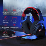 Redragon H510 PRO Zeus-X RGB Wireless Gaming Headset – Image 3