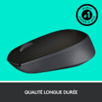 Logitech M171 Wireless Mouse (Noir) – Image 5