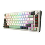 Redragon K708 Pro LCD Wireless Mechanical Keyboard (White Green) – Image 2