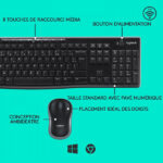 Logitech Desktop MK270 Sans-fil (AZERTY) – Image 5
