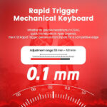Redragon K721 Rapid Trigger Wired Mechanical Keyboard (Burgundy Red) – Image 5