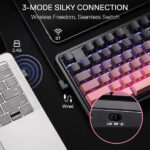 Redragon K728 Antonium Pro Wireless Mechanical Keyboard (Tide Pink) – Image 3
