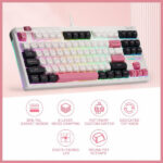 Redragon K729 OTIM Pro Wireless Mechanical Keyboard (White/Black/Pink) – Image 3
