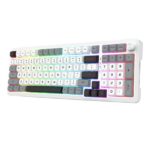 Redragon K688 Pro Wireless Mechanical Keyboard (White/Gray/Black) – Image 2