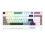 Redragon K688 Pro Wireless Mechanical Keyboard (White/Gray/Black) – Image 3