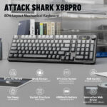 ATTACK SHARK X98 PRO Wireless Blueberry Switch (Moonlit Night) – Image 3
