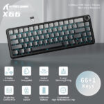 ATTACK SHARK X66 Blueberry Switch (Moonlit Night) – Image 3
