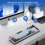 Redragon Galatin PRO K719 Wireless (Glacier Azure) – Image 4