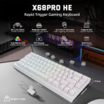 ATTACK SHARK X68 PRO HE Wireless Magnetic Switch (White Contours) – Image 3