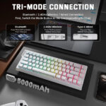 ATTACK SHARK X68 PRO HE Wireless Magnetic Switch (White Contours) – Image 4