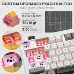 Redragon K729 OTIM Pro Wireless Mechanical Keyboard (White/Grey/Black) – Image 6