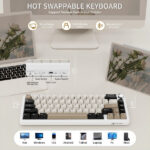 ATTACK SHARK X66 Blueberry Switch (Cheese White) – Image 4