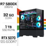 PC Gamer UltraPC PBG Ryzen 7 5800X/1TB SSD/32GB/RTX5070 Eagle