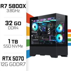 PC Gamer UltraPC PBG Ryzen 7 5800X/1TB SSD/32GB/RTX5070 Eagle