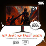 AOC C27G4H 27" 180Hz 0.5ms Curved – Image 4