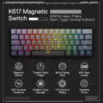 Redragon K617 FIZZ 60% Rapid Trigger Wired Magnetic Switch – Image 5