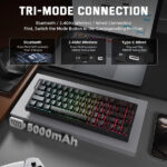 ATTACK SHARK X68 PRO HE Wireless Magnetic Switch (Black Contours) – Image 4