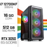 PC Gamer UltraPC Intel Core i7 12700KF/512GB SSD/16GB DDR4/RTX3050 6GB – Image 2