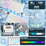 ATTACK SHARK R82 HE Rapid Trigger Magnetic Switch (White Contours) – Image 3