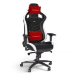 Noblechairs EPIC Real Leather Black/Red/White – Image 2