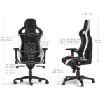 Noblechairs EPIC Real Leather Black/Red/White – Image 6