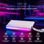 ATTACK SHARK R85 HE Rapid Trigger Magnetic Switch (White Contours) – Image 4