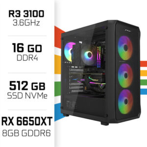 PC Gamer UltraPC Ryzen 3 3100 /16GB/512GB SSD/RX6650XT 8GB