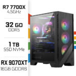 PC Gamer UltraPC Ryzen 7 7700X/1TB SSD/32GB DDR5/RX9070XT