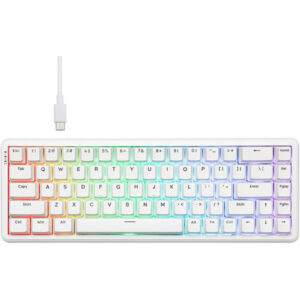 ajazz ak680 max white (Magnetic Switch) Wired