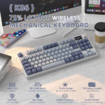 ATTACK SHARK K86 Lavender Blue (Blue Whale Switch) – Image 3