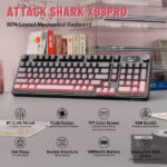 ATTACK SHARK X98 PRO Wireless Blueberry Switch (Blackberry) – Image 3