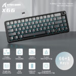 ATTACK SHARK X66 Strawberry Switch (Moonlit Night) – Image 3