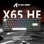 ATTACK SHARK X65 HE Rapid Trigger Black (Magnetic Switch) – Image 3
