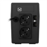 Onduleur nJoy UPS Cadu 850, line-interactive, 800VA/480W, tower, 2 x Prise FR, LCD, Gblan protection, USB, 14 minutes – Image 3