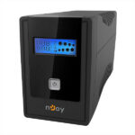 Onduleur nJoy UPS Cadu 850, line-interactive, 800VA/480W, tower, 2 x Prise FR, LCD, Gblan protection, USB, 14 minutes – Image 4