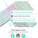 Royal Kludge RK84 RGB Red Switch (White) – Image 3
