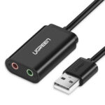 Ugreen Adaptateur USB-A to 3,5mm audio Stereo Noir (30724)