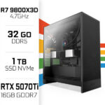 PC Gamer UltraPC Ryzen 7 9800X3D/1TB SSD/32GB DDR5/RTX5070TI 16GB – Image 2
