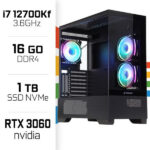 PC Gamer UltraPC Intel Core i7 12700KF/1TB SSD/16GB DDR4/RTX3060 12GB