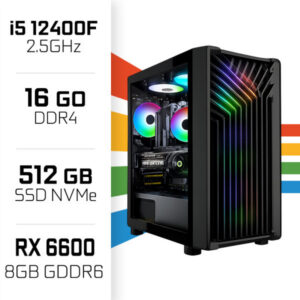 PC Gamer UltraPC Core i5 12400F/512GB SSD/16GB/RX6600