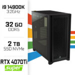 PC Gamer UltraPC Core i9 14900K/2TB SSD/32GB DDR5/RTX4070TISUPER