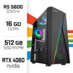 PC Gamer UltraPC Ryzen 5 5600/16GB/512GB SSD/RTX4060 – Image 2