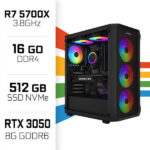 PC Gamer UltraPC Ryzen 7 5700X/512Go SSD/16Go/RTX3050 8Go